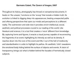 Germano Celant: The Cavern of Images