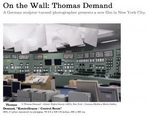 On the Wall: Thomas Demand