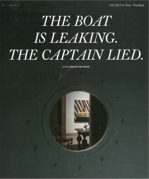 Cristina Beltrami: The Boat is Leaking. The Captain Lied.