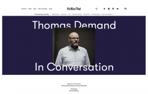 Thomas Demand in conversation
